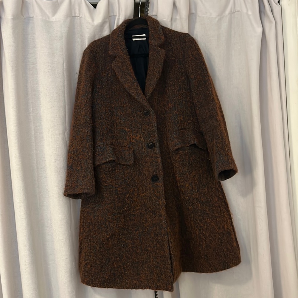 TOAST Car Coat / Wool-Mohair Blend / cotton lined / UK 8 (US 4)